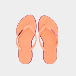 Chinelo Feminino Havaianas Slim Point Original Salmão & Rosa