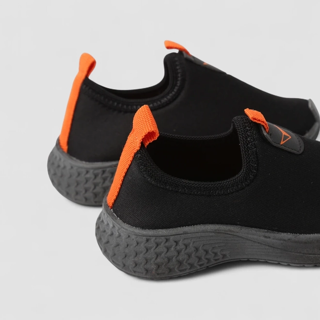 Tênis Infantil Vertus Jogging Tecido Neon Preto