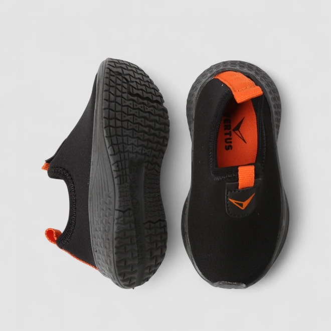 Tênis Infantil Vertus Jogging Tecido Neon Preto
