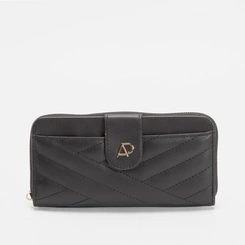 Carteira Grande STZ Matelassê Bolso Externo Preto
