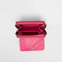 Carteira Feminina STZ Matelassê Bolso Externo Rosa