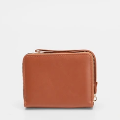 Carteira Feminina STZ Matelassê Bolso Externo Caramelo