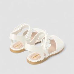 Sandália Infantil Pimpolho Borboletas Branco