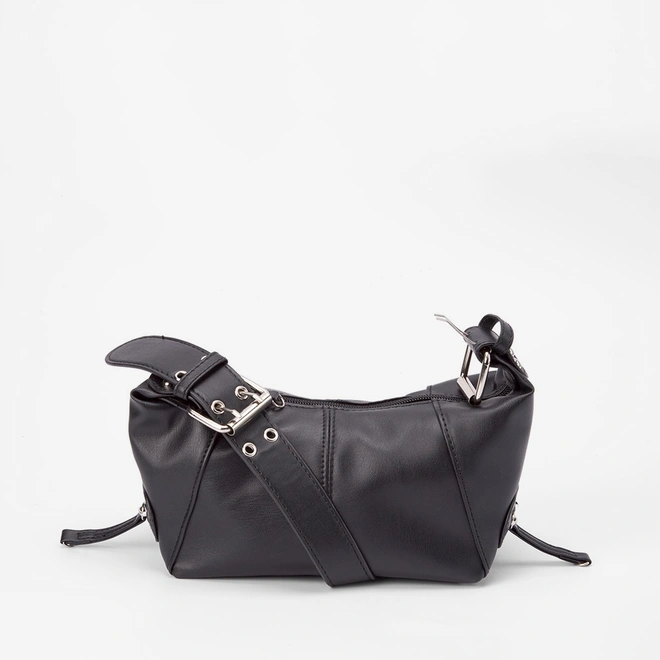 Bolsa Hobo Gabriela Fivela Ombro Preto