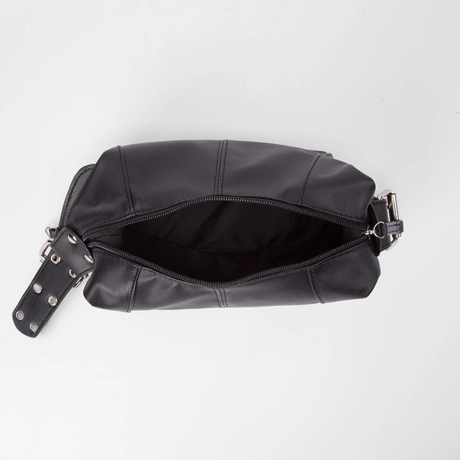 Bolsa Hobo Gabriela Fivela Ombro Preto