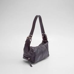 Bolsa Hobo Gabriela Fivela Ombro Preto