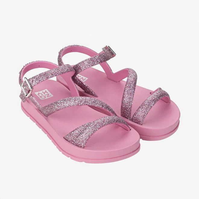 Sandália Juvenil Zaxy Glitter New Sand I Rosa