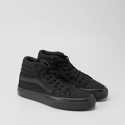 Tênis Casual Masculino Start Feet Cano Alto Recortes Preto