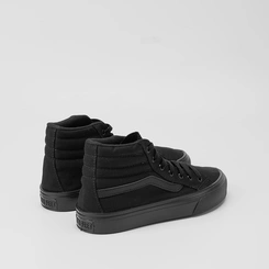 Tênis Casual Masculino Start Feet Cano Alto Recortes Preto