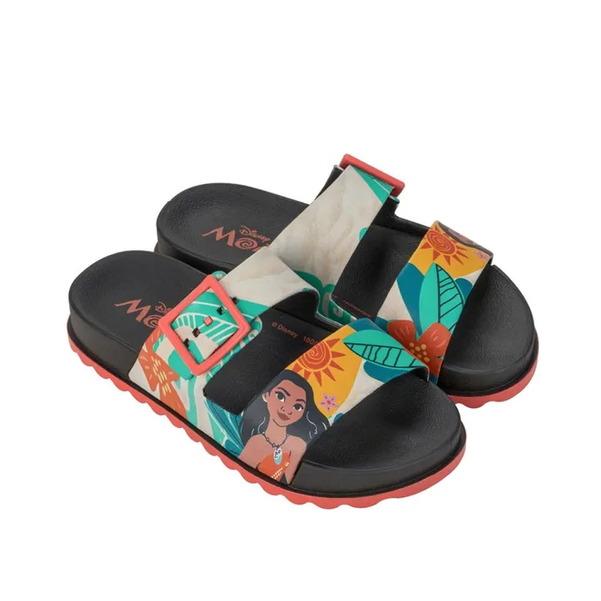 Rasteira Papete Juvenil Disney Moana Fivela Rosa