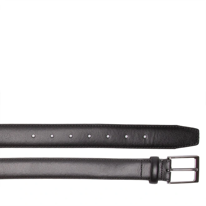 Cinto Masculino Woche Couro Pesponto Preto