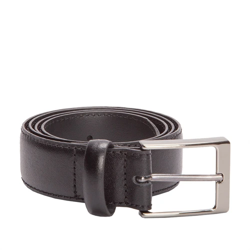 Cinto Masculino Woche Couro Pesponto Preto