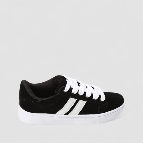 Tênis Vertus Casual Feminino Nobuck Preto