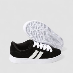 Tênis Vertus Casual Feminino Nobuck Preto