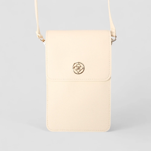 Bolsa Penelope Feminina Transversal Bege