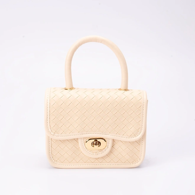 Bolsa de Mão Penélope Envelope Tressê Off White