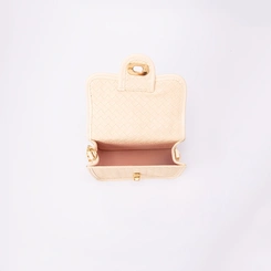 Bolsa de Mão Penélope Envelope Tressê Off White