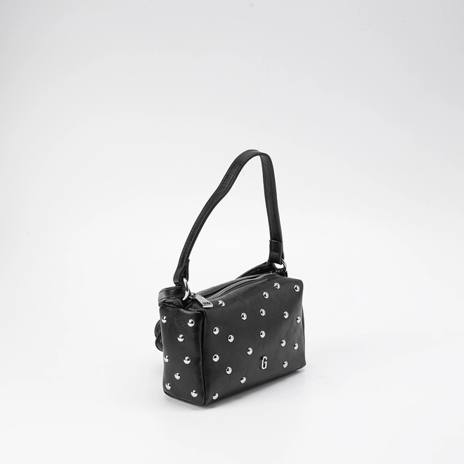 Bolsa Gabriela Transversal Pequena Detalhe Rebite Preto