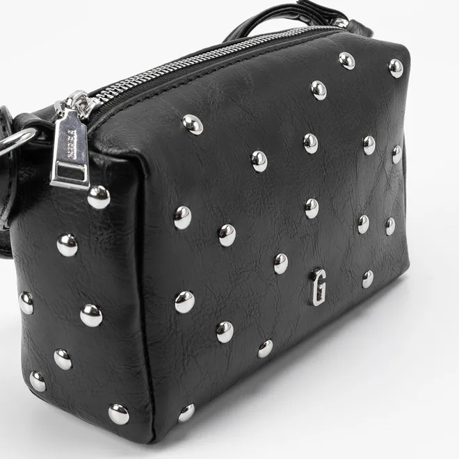 Bolsa Gabriela Transversal Pequena Detalhe Rebite Preto