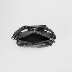Bolsa Gabriela Transversal Pequena Detalhe Rebite Preto