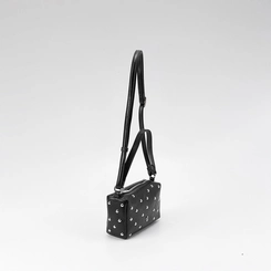 Bolsa Gabriela Transversal Pequena Detalhe Rebite Preto