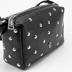 Bolsa Gabriela Transversal Pequena Detalhe Rebite Preto