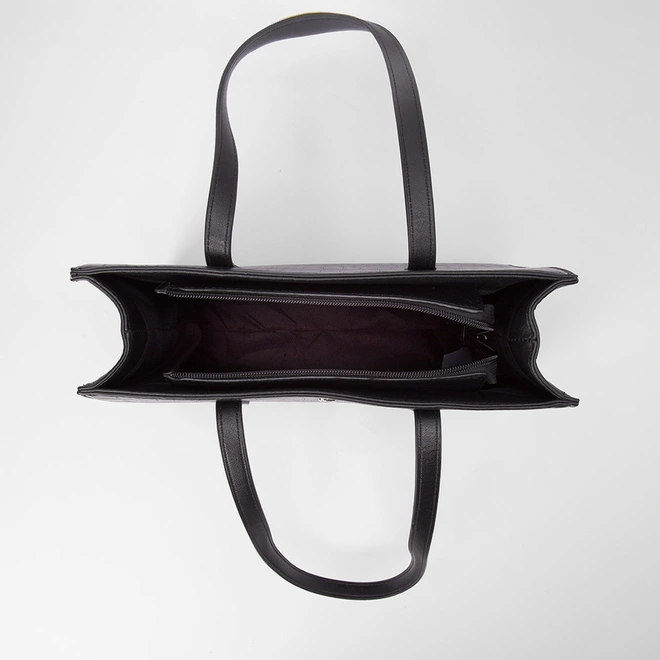 Bolsa Satchel Gabriela Texturizada Preto