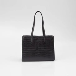Bolsa Satchel Gabriela Texturizada Preto