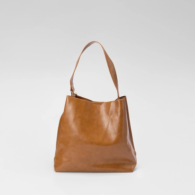 Bolsa Hobo Gabriela Detalhe Alça Caramelo