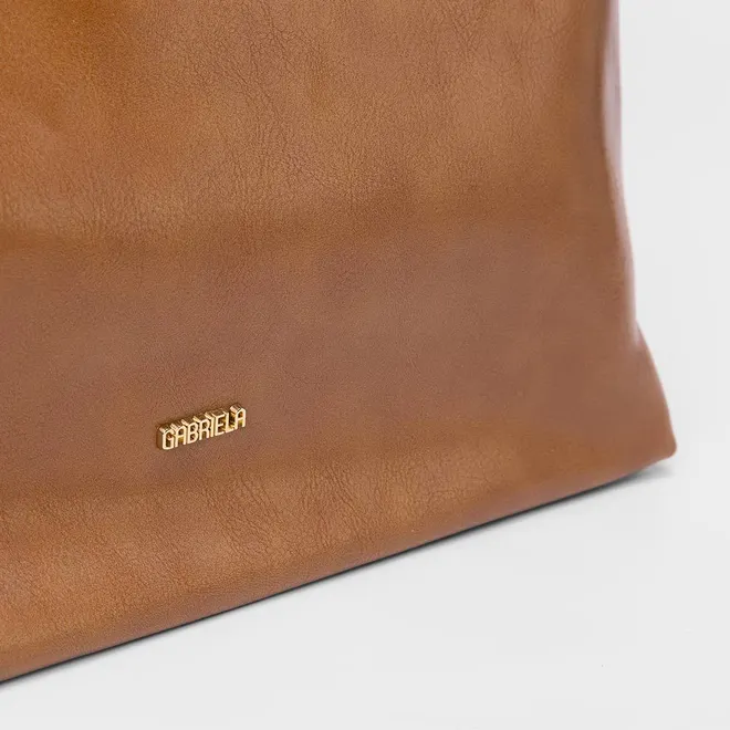 Bolsa Hobo Gabriela Detalhe Alça Caramelo