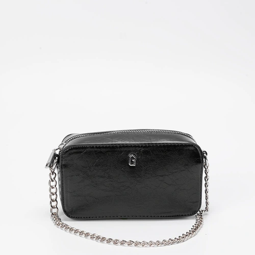 Bolsa Gabriela Transversal Pequena Extruturada Preto