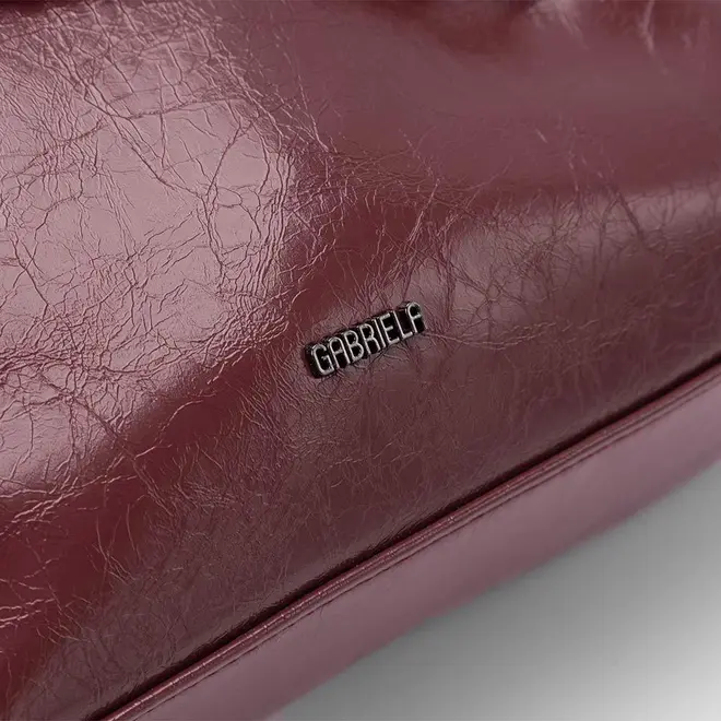 Bolsa Bucket Gabriela Alça Corrente Vinho