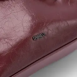 Bolsa Bucket Gabriela Alça Corrente Vinho
