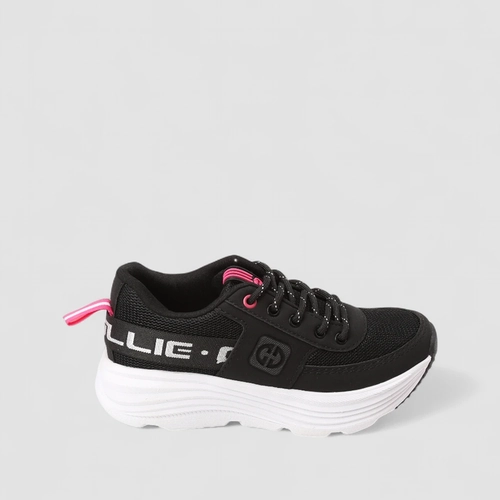 Tênis Ollie Originals Virtus Esportivo Feminino Elástico Preto