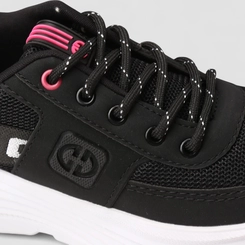 Tênis Ollie Originals Virtus Esportivo Feminino Elástico Preto