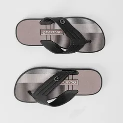 Chinelo Masculino Cartago Montreal Marrom & Preto