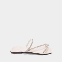 Rasteira Penélope Tira em Z Off White