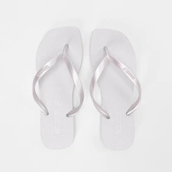 Chinelo Feminino Gabriela Glitter Branco