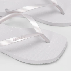 Chinelo Feminino Gabriela Glitter Branco