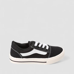 Tênis Casual Infantil Vertus Recorte Lateral Preto
