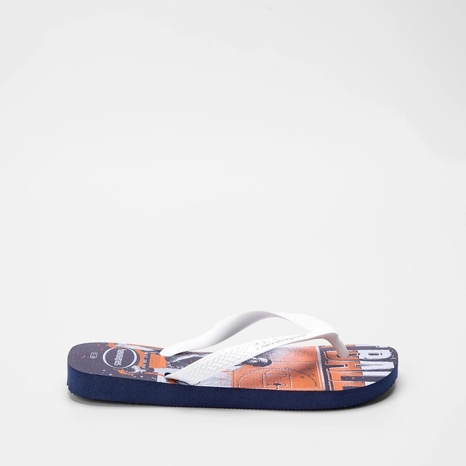 Chinelo Havaianas Top Athletic Branco & Marinho