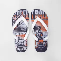 Chinelo Havaianas Top Athletic Branco & Marinho