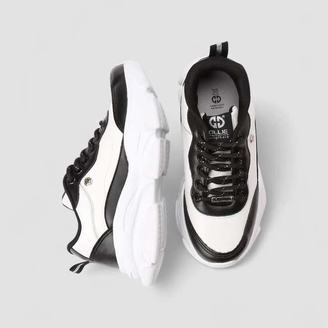 Tênis Casual Feminino Ollie Preto & Branco