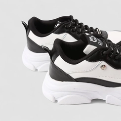 Tênis Casual Feminino Ollie Preto & Branco