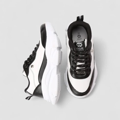 Tênis Casual Feminino Ollie Preto & Branco