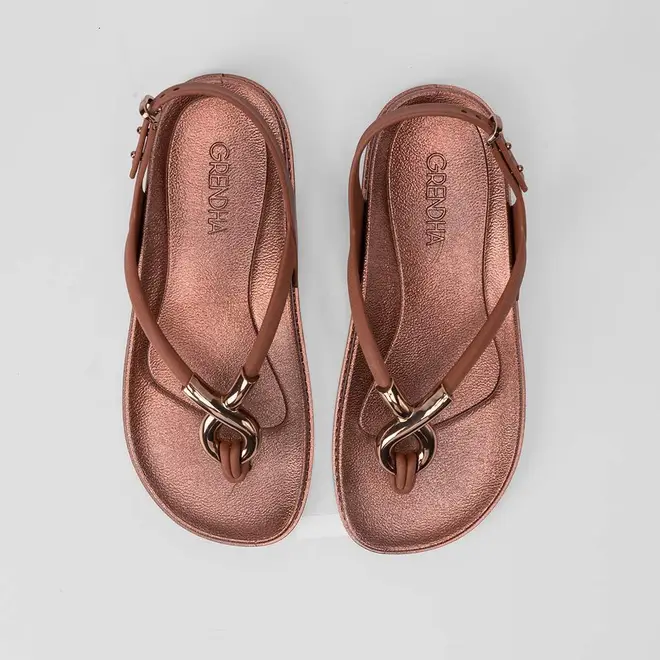 Sandália Grendha Musa Flatform Bronze