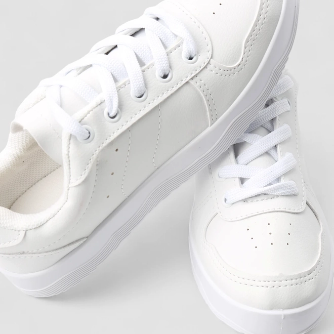 Tênis Penélope Casual Feminino Recortes Branco
