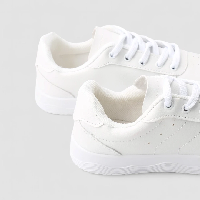 Tênis Penélope Casual Feminino Recortes Branco