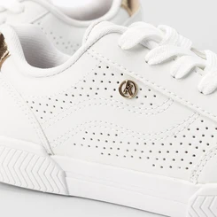 Tênis Kolosh Casual Feminino Pespontos Branco