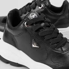 Tênis Via Marte Chunky Pesponto Detalhe Aplicação Preto